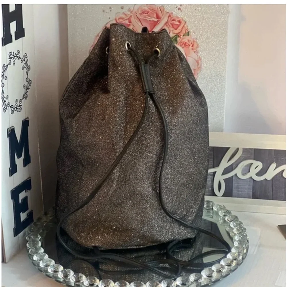 Victoria's Secret Sparkling Black Backpack